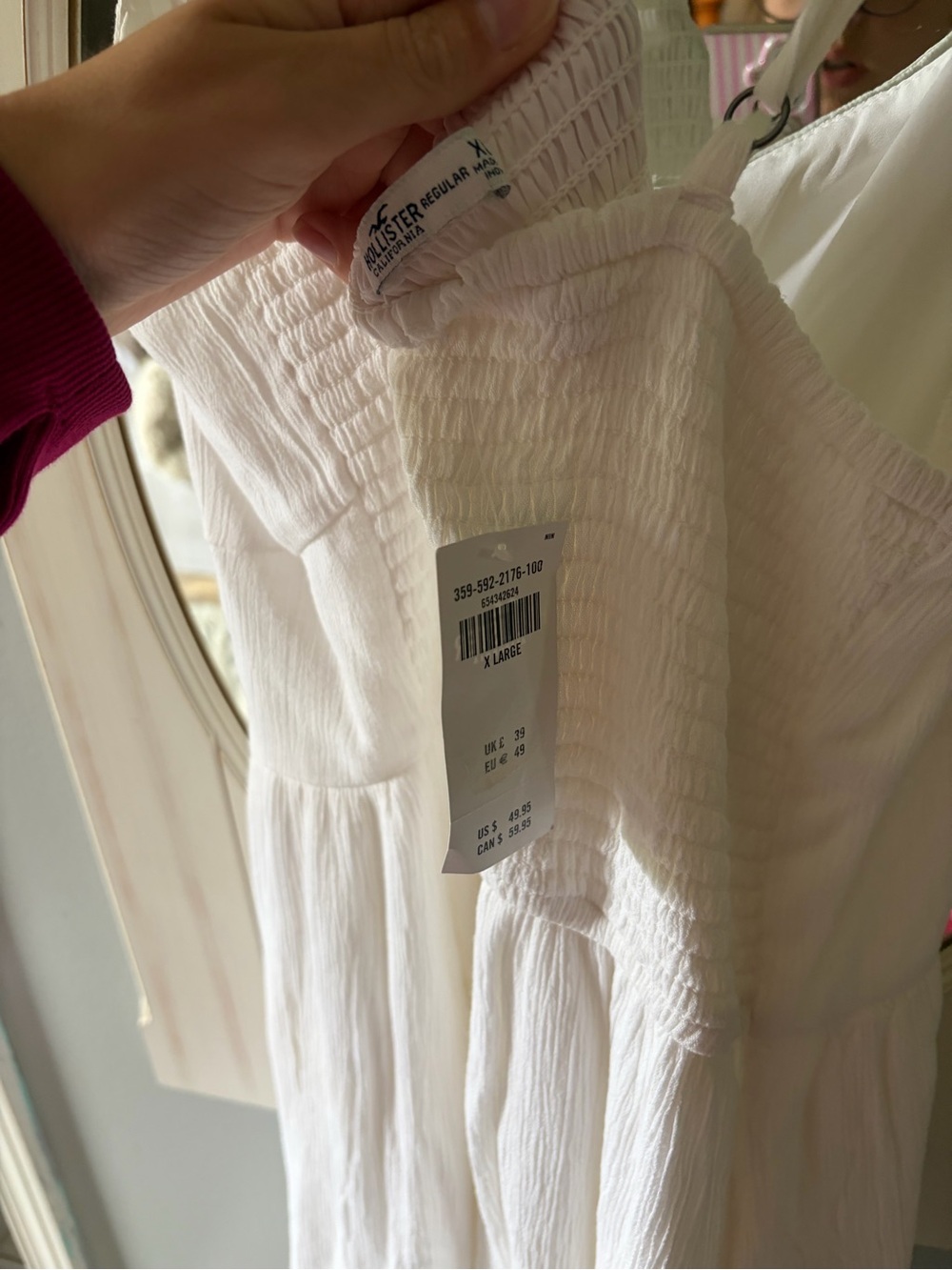 Hollister White Lace-Trim Sundress - Picture 3 of 3